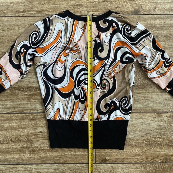 Psychedelic Swirl Print Cardigan Women’s Size 1X - Picture 5 of 8
